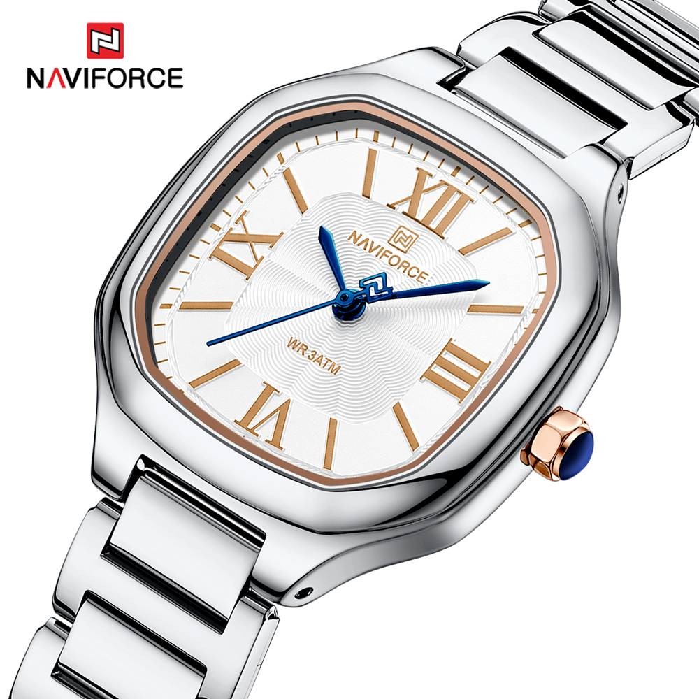 Luxury Watch Black - NAVIFORCE Luxury Women's Watch Square Dial