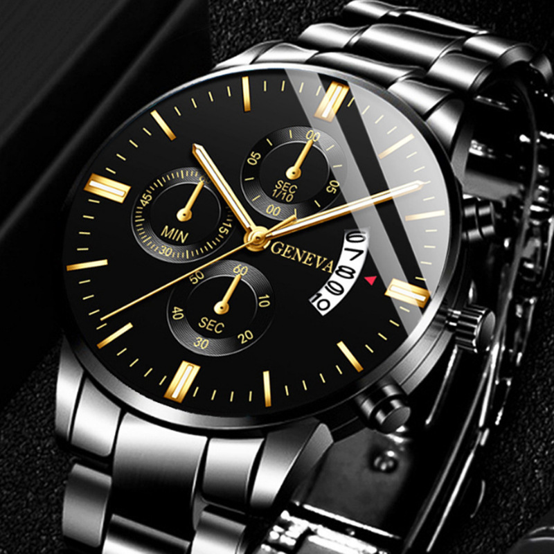 Luxury Watch Uk - Luxury Stainless Steel Men Calendar Quartz