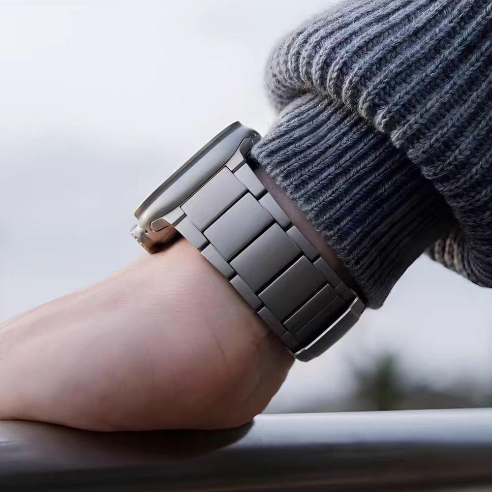 Luxury Watch Apple Bands - Titanium Business Men Strap for Apple