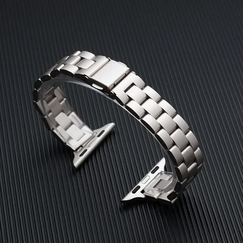 Luxury Watch Apple Bands - Slim Metal Stainless Steel Strap for