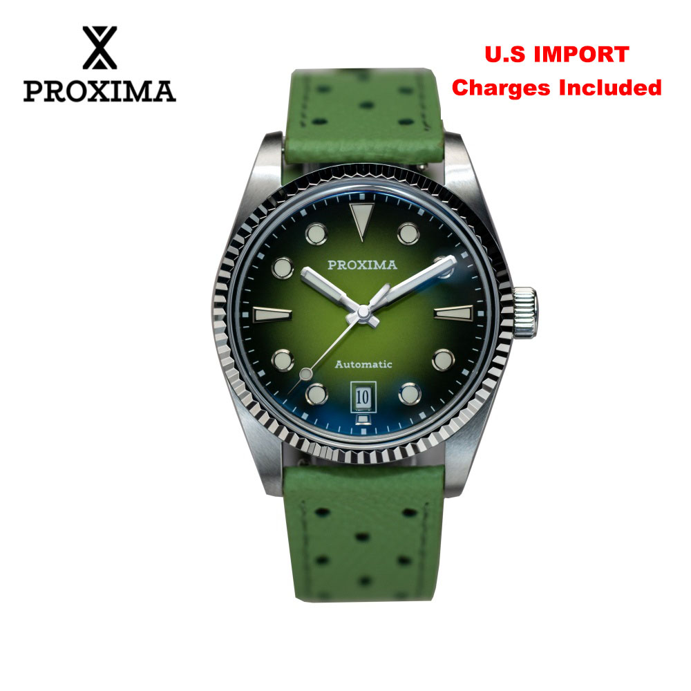 Cloisonne Enamel Dial - Proxima PX1750 Men Watch 37mm Fashion