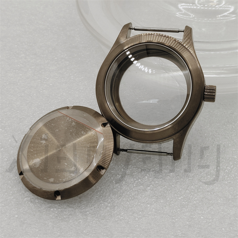 Exhibition Caseback - 36MM/39MM Brushed Brass Bronze Diver Pilot