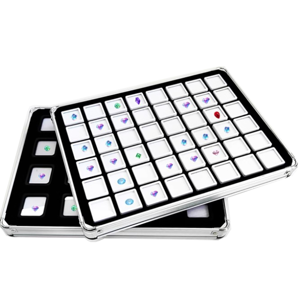 Exhibition Caseback - Metal Diamond Jewelry Tray With Insert