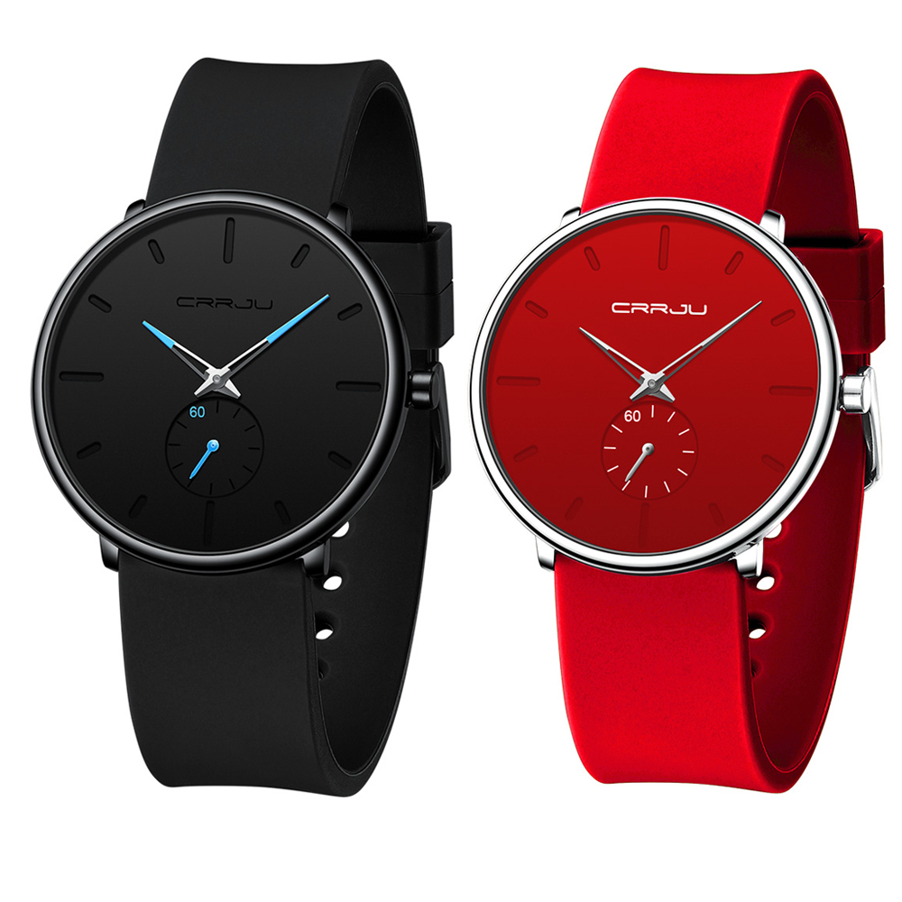 Dress Watch Ultra Thin - CRRJU Men Women Set Couple Fashion