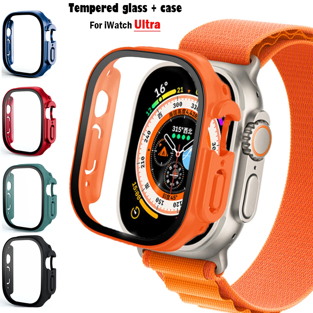 Luxury Watch Apple Bands - Glass+case For Apple Watch Ultra 49mm