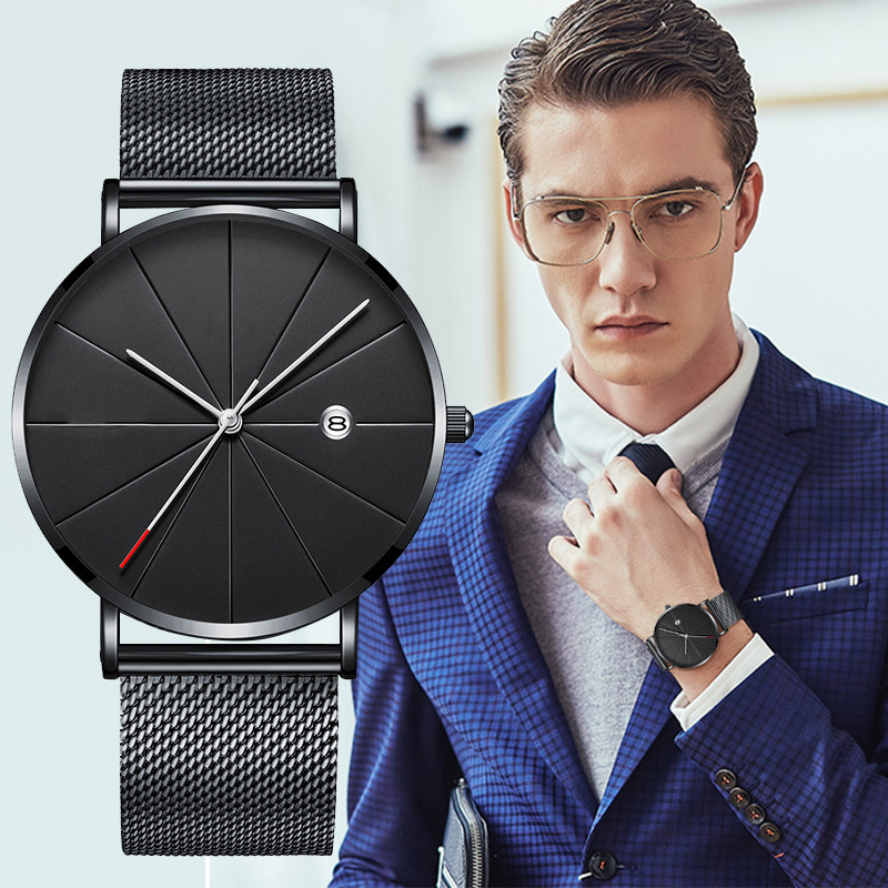 Luxury Men Watches Men Gold Wa - Dress Watch Ultra Thin review and price