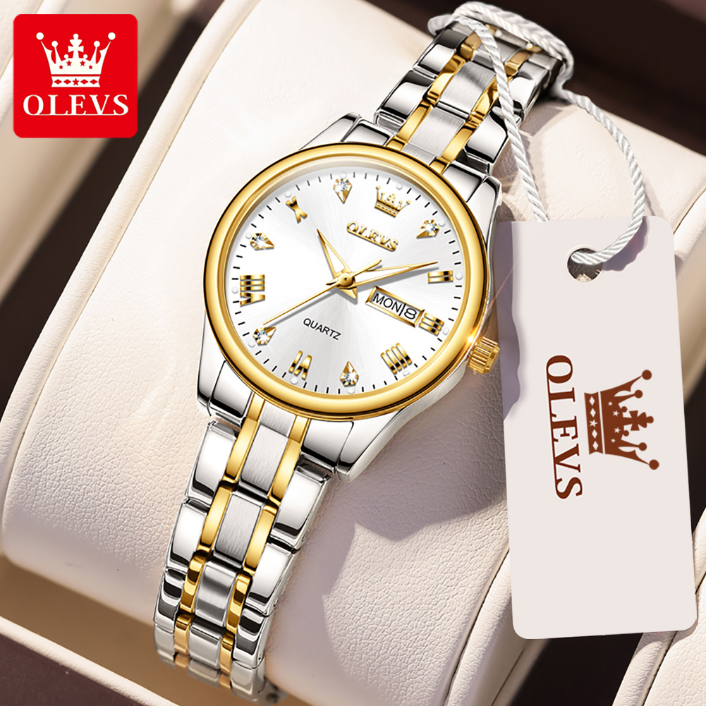 OLEVS 5563 New Fashion Women Q - Luxury Watch Leather Strap review and price