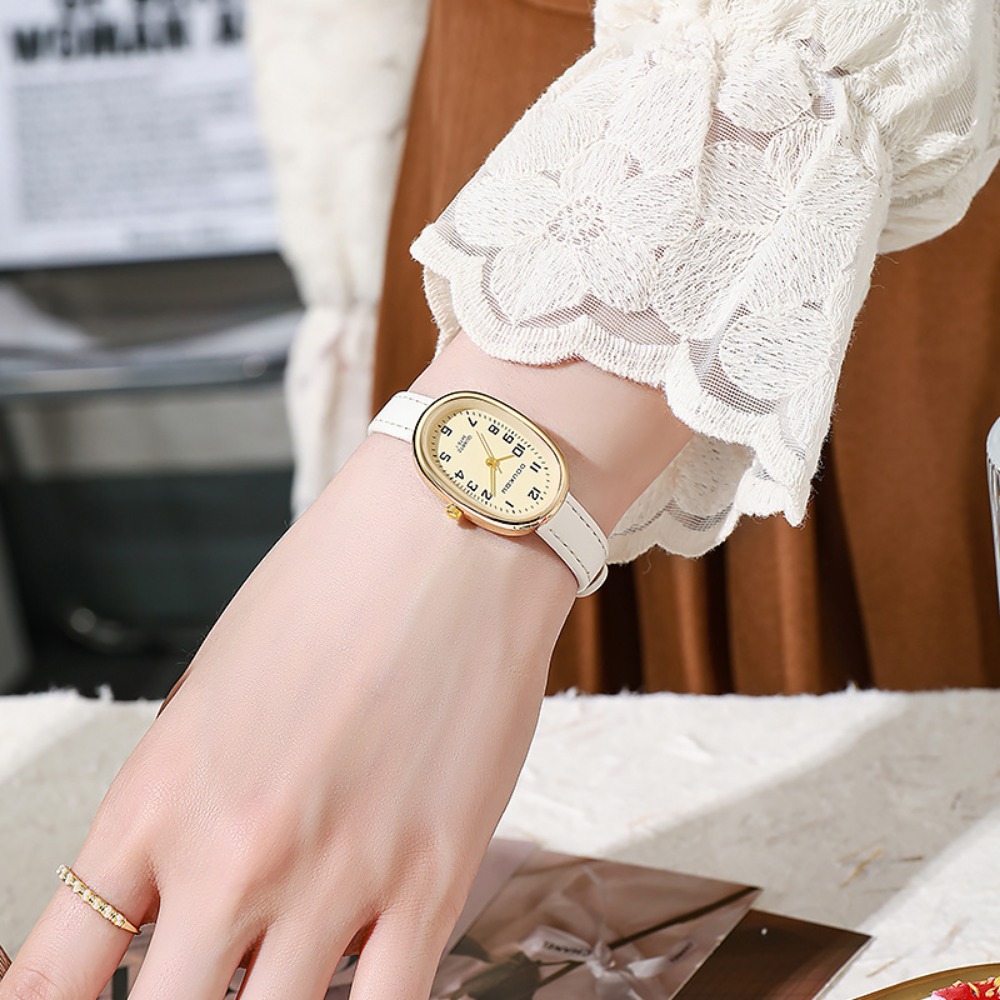 Luxury Oval Dial Women Watches - Luxury Watch Leather Strap review and price
