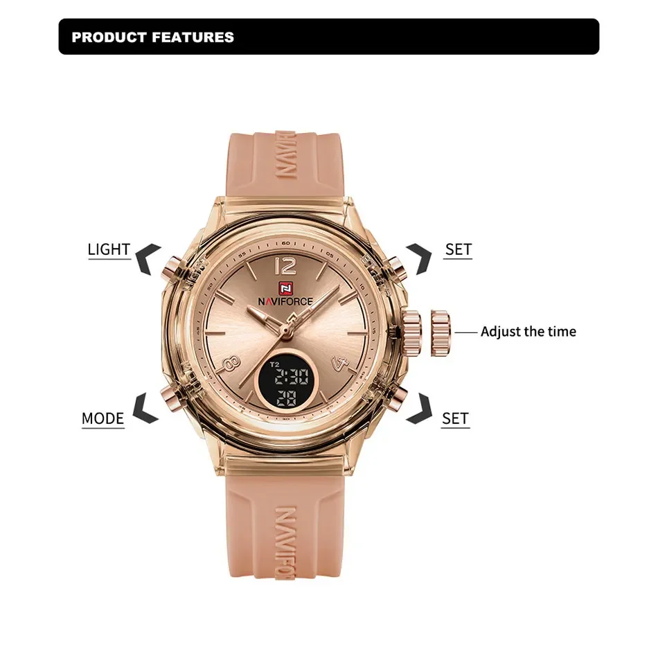 NAVIFORCE NF7109 Quartz Watch  - Luxury Watch Black review and price