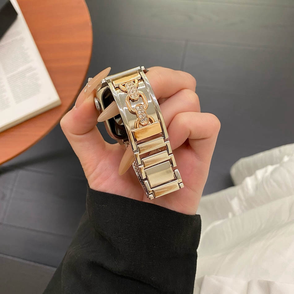 Luxury Double Loop Metal Brace - Luxury Watch Apple Bands review and price