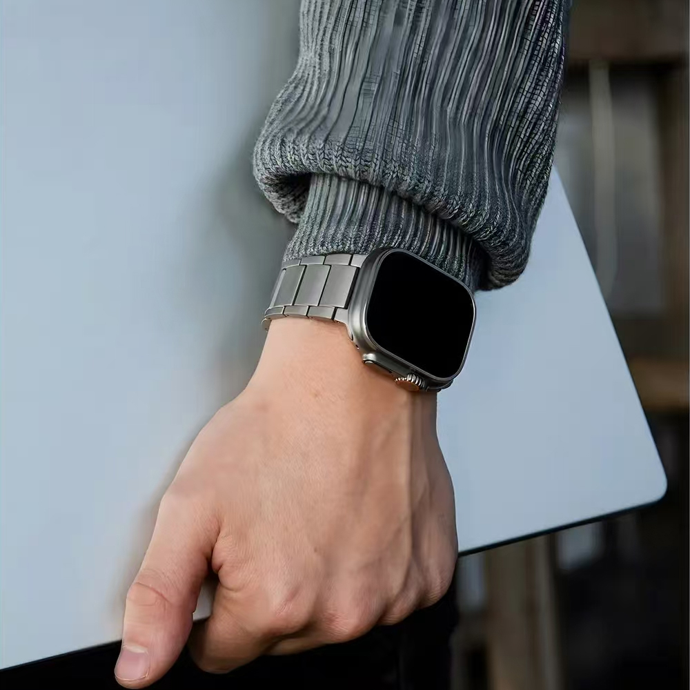 Titanium Business Men Strap fo - Luxury Watch Apple Bands review and price