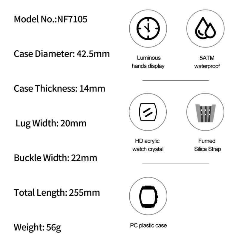NAVIFORCE Man's Watch 5ATM Wat - Luxury Watch Straps review and price