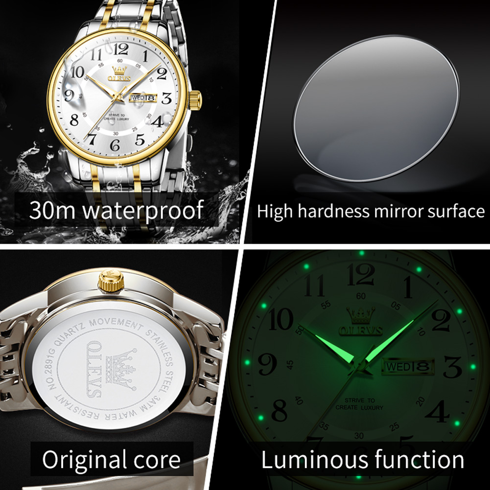 OLEVS Casual fashion men's wat - Luxury Watch And Bracelet review and price