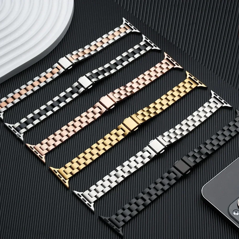 Slim Metal Stainless Steel Str - Luxury Watch Apple Bands review and price