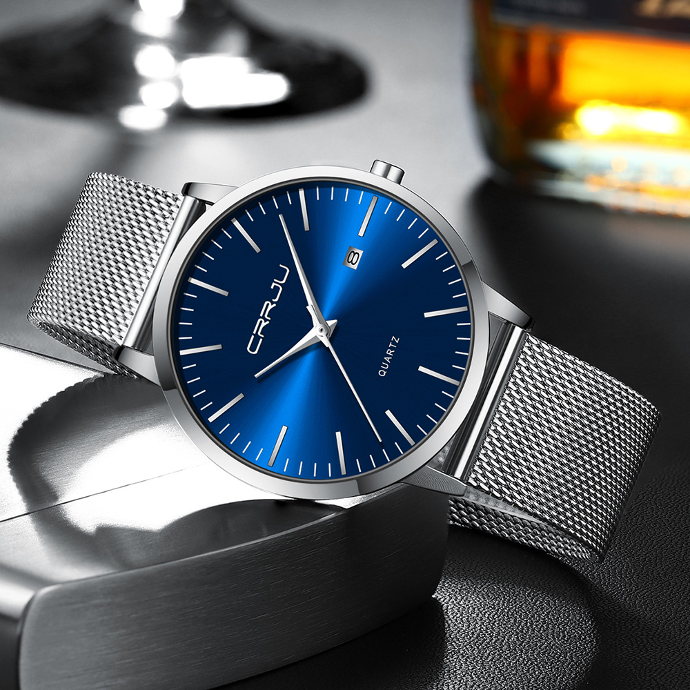 CRRJU New Fashion Mens Watches - Dress Watch Ultra Thin review and price