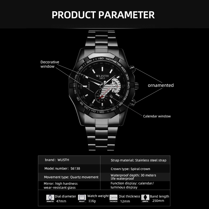 Luxury Brand Man Watch Waterpr - Luxury Watch Magazine review and price