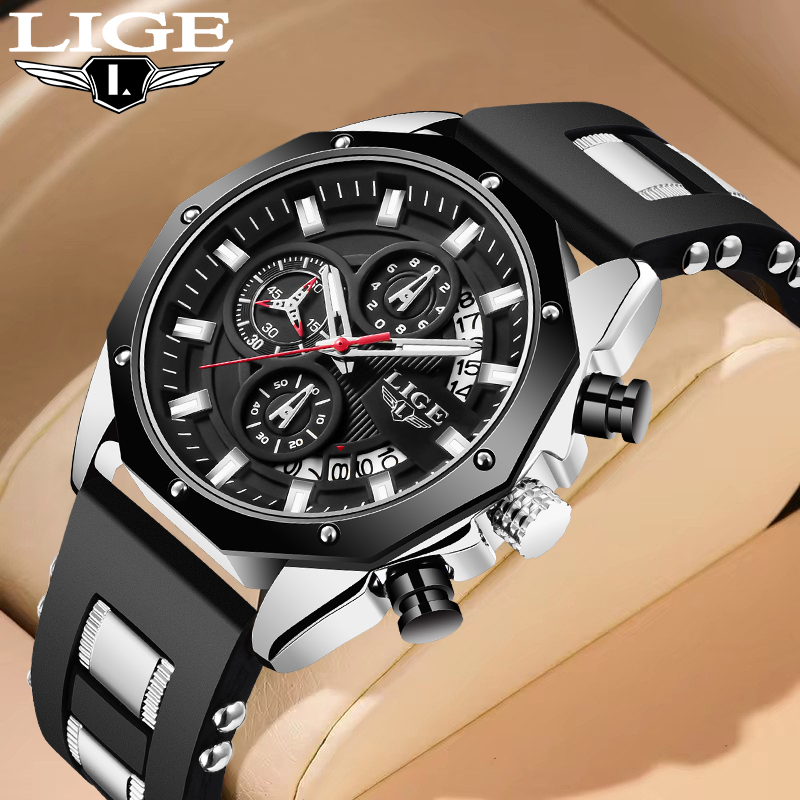 LIGE Fashion Outdoor Quartz Ma - Luxury Watch Straps review and price