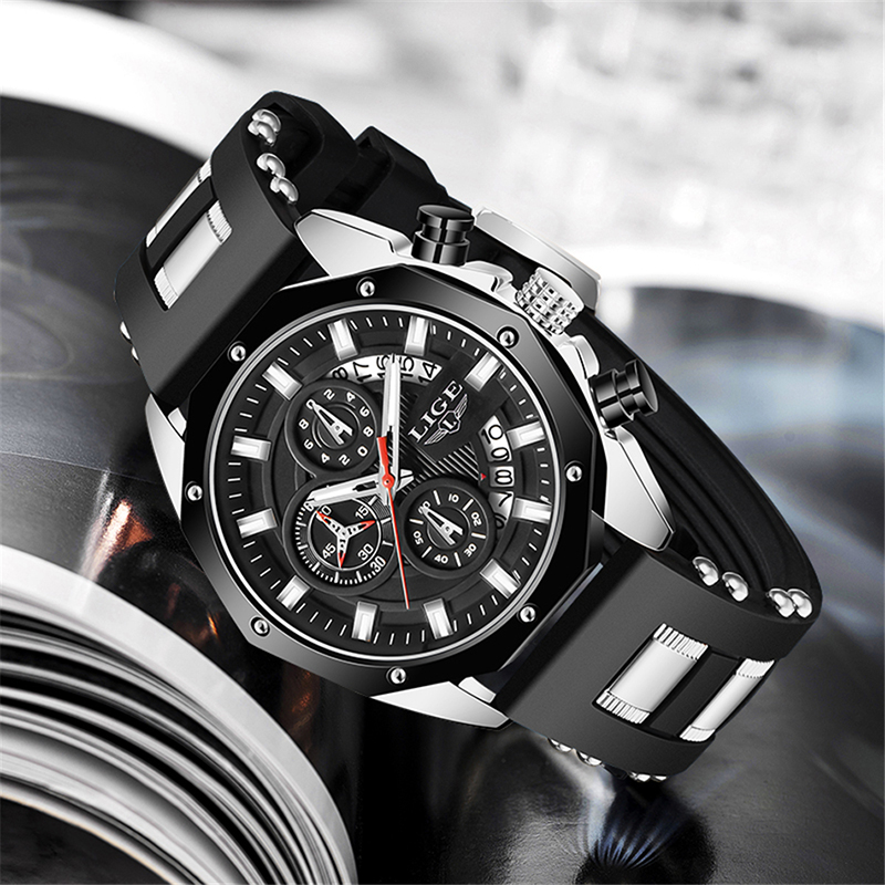 LIGE Fashion Outdoor Quartz Ma - Luxury Watch Straps review and price