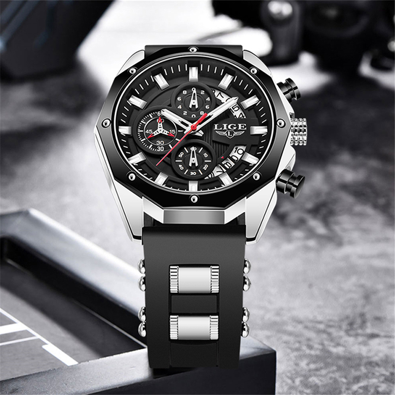 LIGE Fashion Outdoor Quartz Ma - Luxury Watch Straps review and price