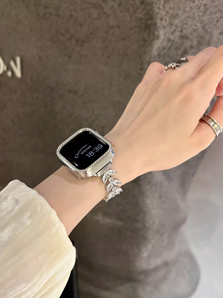 Luxury Diamond Strap For Apple - Luxury Watch Apple Bands review and price