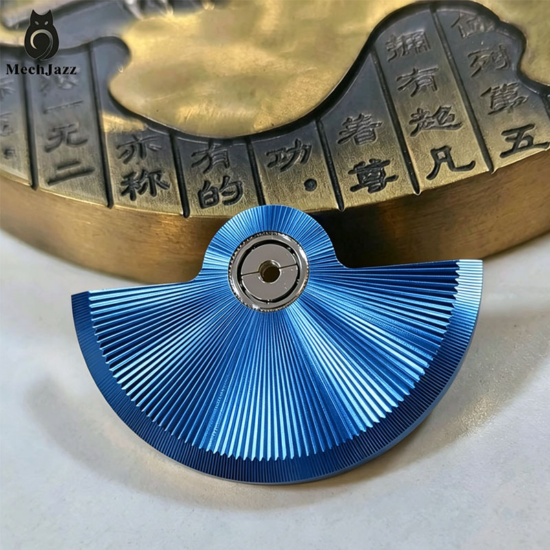 Blue Starburst Pattern Rotor,  - Exhibition Caseback review and price