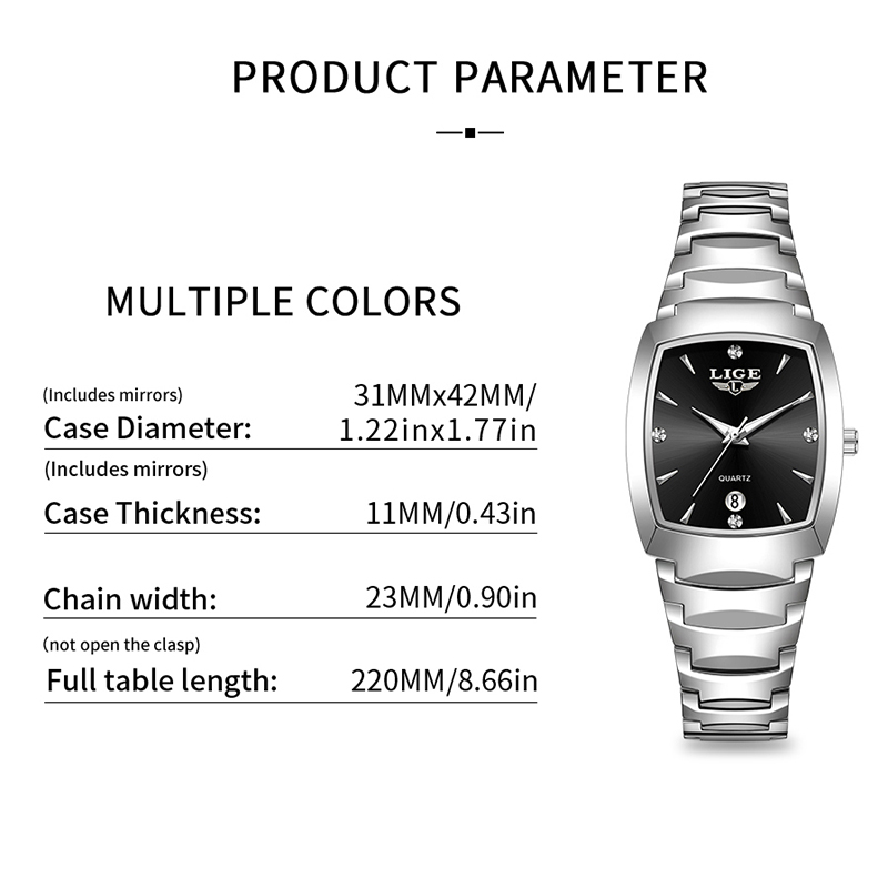 LIGE Watch women Business Luxu - Luxury Watch And Bracelet review and price