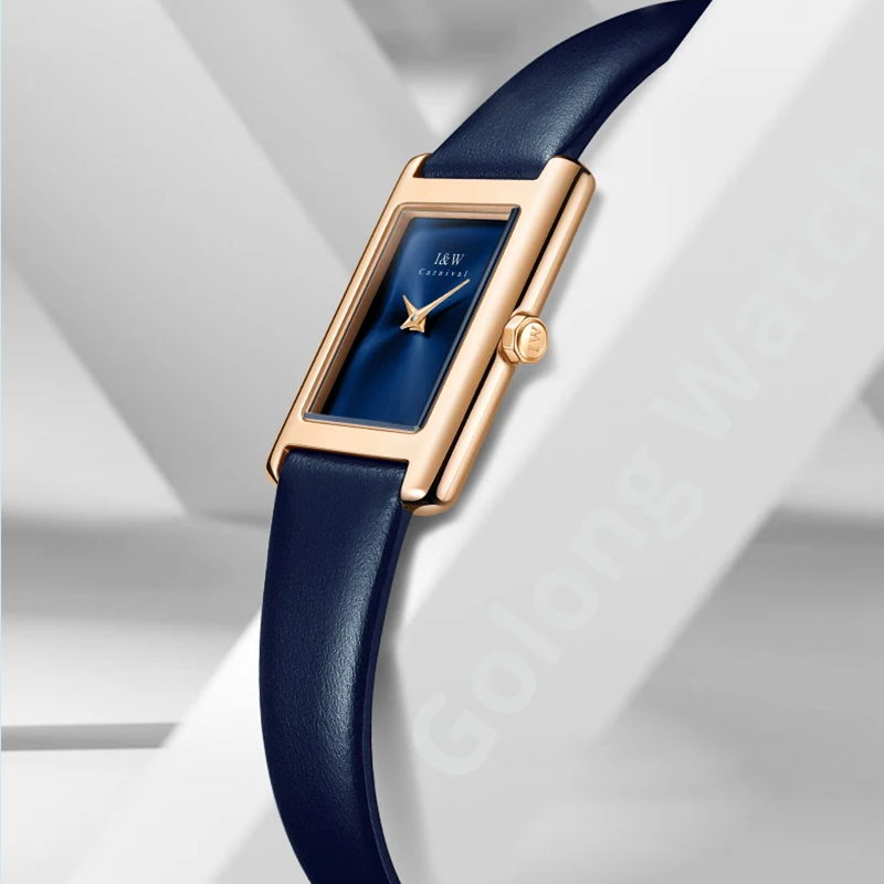 I&W Carnival Ultra thin Quartz - Luxury Watch Leather Strap review and price