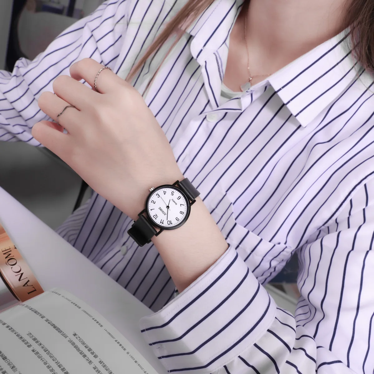 Simple Black Watch Quartz Watc - Luxury Watch Black review and price