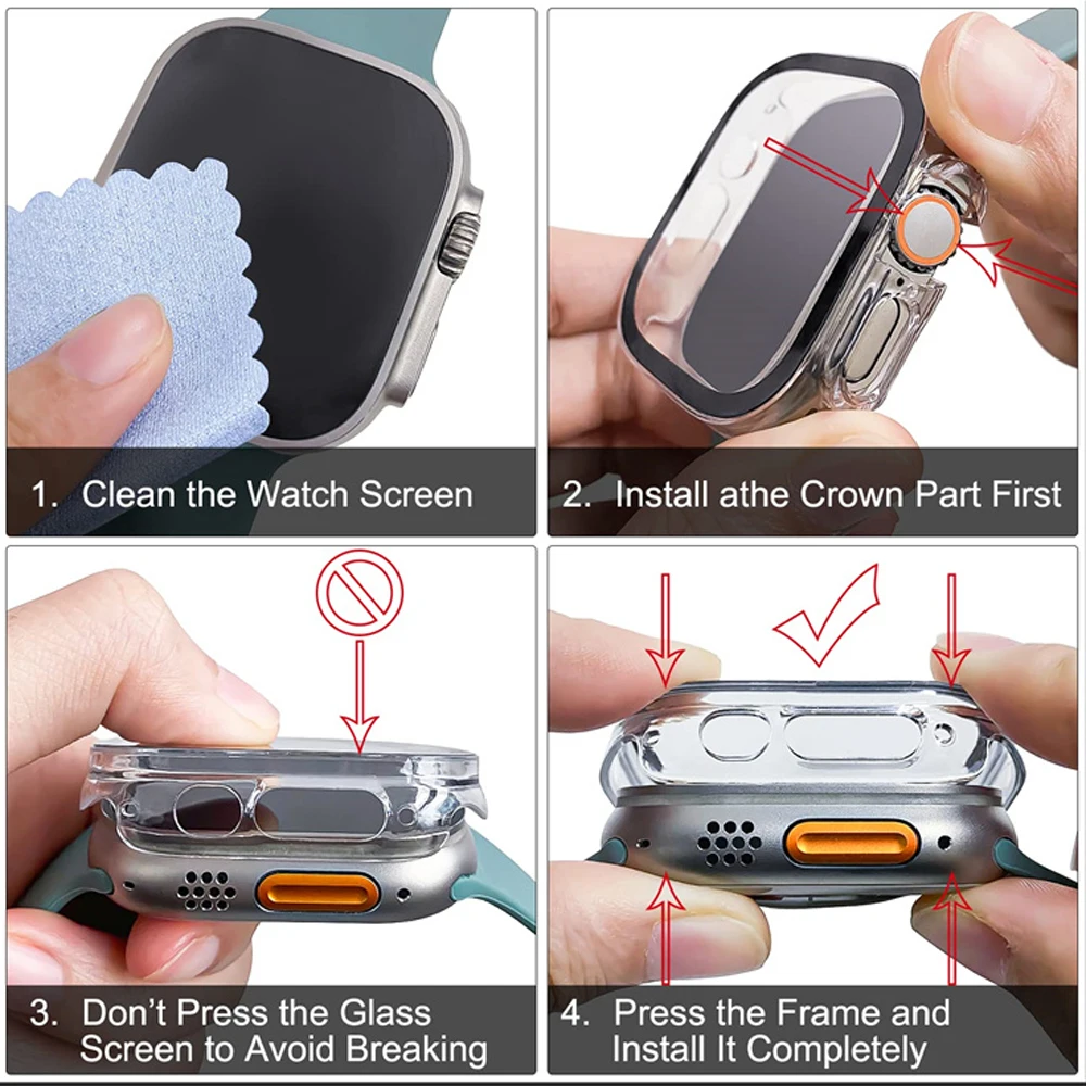 Glass+case For Apple Watch Ult - Luxury Watch Apple Bands review and price