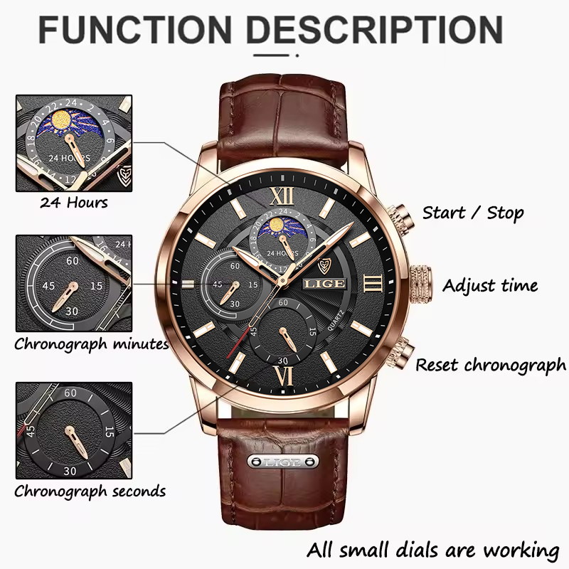 Men's Watches LIGE Top Brand L - Luxury Watch Magazine review and price