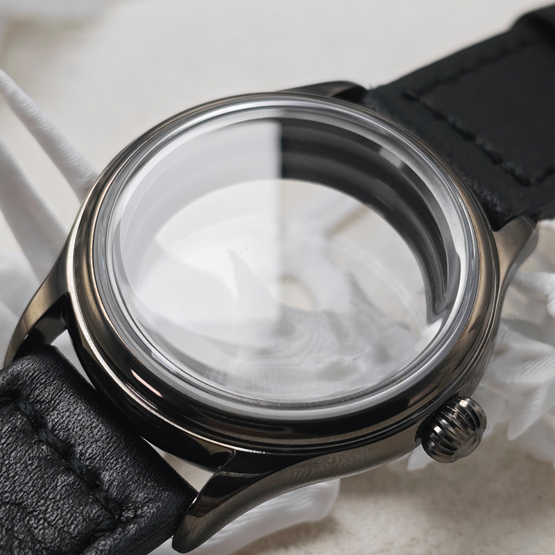 Gun Grey Classical NH35 Watch  - Exhibition Caseback review and price